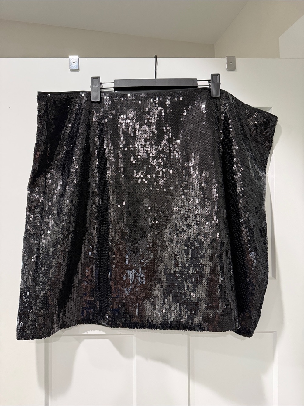 J Crew Black Sequin Mini Skirt